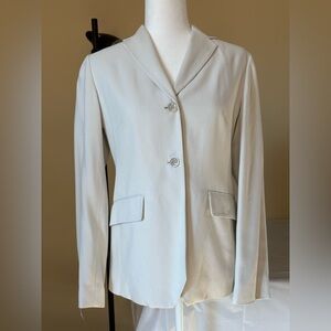 EUC Silk Blazer: Pale Mint Color See Pics for True Color, Slim Fit, Rear Zip
